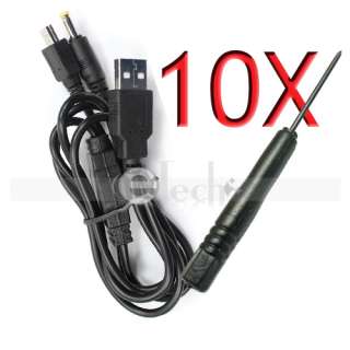   USB Data Charger Cable Cord For Sony PSP 1000 + Free Screwdriver New