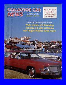 COLLECTOR CAR NEWS SEP 1989,HOT AUGUST NIGHT,PHAETON,SEPTEMBER,HOT ROD 