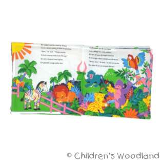 RAINBOW ZEBRA CLOTH/SOFT BOOK KIDS~BABY~ANIMALS~STUFFED  