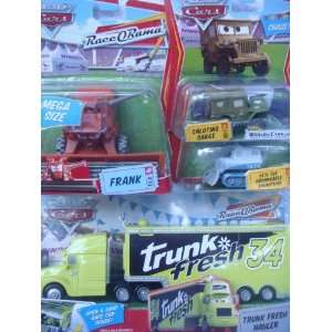   Cars Set Trunk Fresh Hauler, Frank, Yeti & Saluting Sarge Chase 1/55