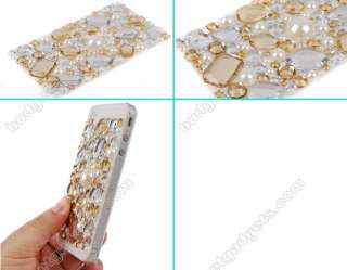 Rhinestone Bling Jewelry Sticker for iPhone 4th 4S  