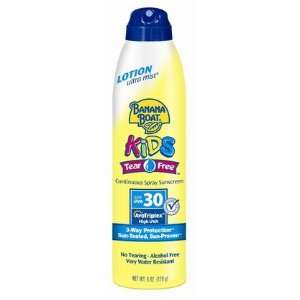 Banana Boat UltraMist Kids Tear Free Continuous Lotion Spray SPF 30 