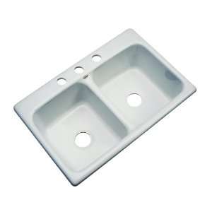   Double Basin Acrylic Topmount Kitchen Sink 50382