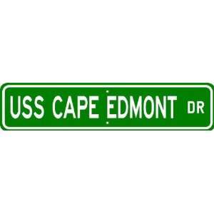  USS CAPE EDMONT AKR 5069 Street Sign   Navy Ship Gift S 