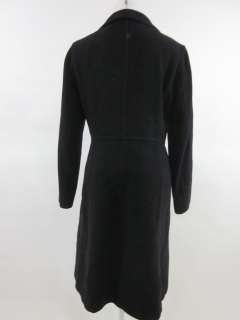 ZARA WOMAN Black Wool Long Winter Coat Sz 8  
