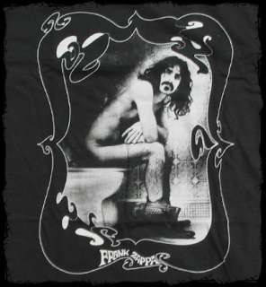Frank Zappa   Phi Zappa Krappa Toilet t shirt   Official   FAST SHIP 