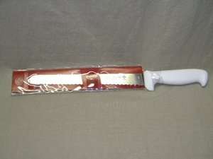 Mundial 10 Slicer Serrated Blade White Handle 5627 10E Knife  