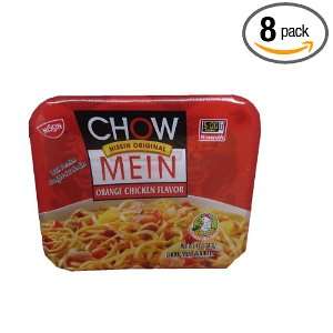 Nissin Chow Mein Q&E Orange Chicken, 4 Ounce Containers (Pack of 8)