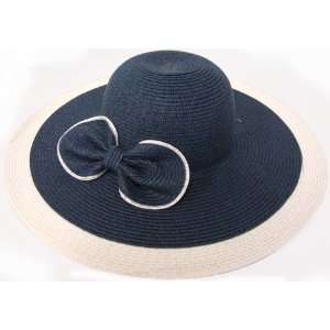  Classic Super Star Straw hat with bowknot Summer Cloche 