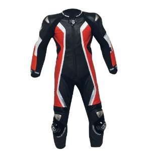  Arlen Ness Lady MAG Race Suit (Black/Ducati Red/Chrome 