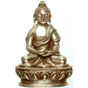  Buddha in Dhyana Mudra   Sterling Silver