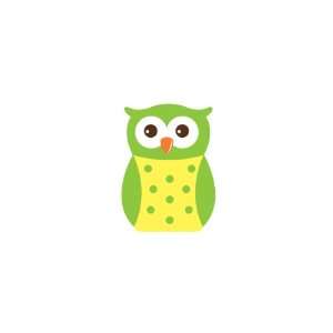  Polka Dot Owl Nursery Wall Decal   Brown/Pale Aqua Baby