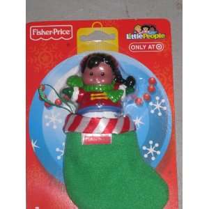 Little People Fisher Price AA Figure with Minature Stocking