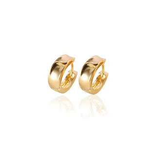 Smooth 9K Yellow Gold Filled Womens Huggies Earrings,111217 36  