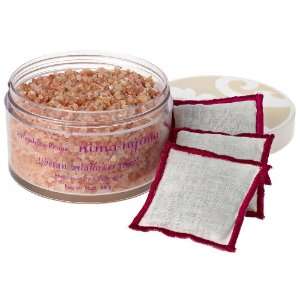 Himalayan Pink Rock Bath Salt / Tibetan Wildflower Jewel 11 oz with 3 