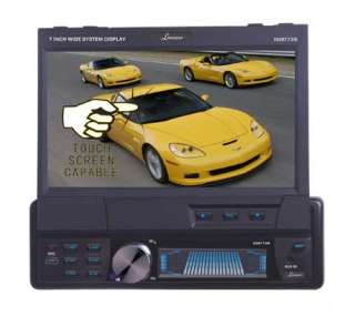 Motorized 7 inch touchscreen folds away securely when not in use 