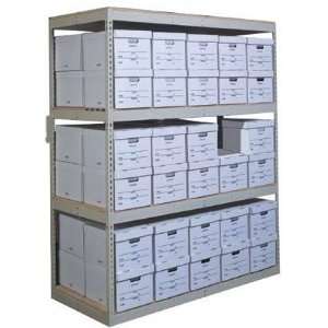 Hallowell RS4230108 5SP Rivetwell Record Storage Shelving   Parchment 