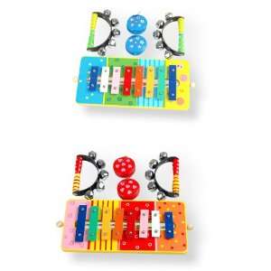    Circus Time Xylophone Castanet Sleigh Bell Music Set Toys & Games