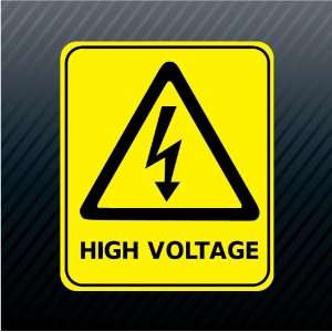  Danger High Voltage Electrical Hazard Caution Sign Sticker 