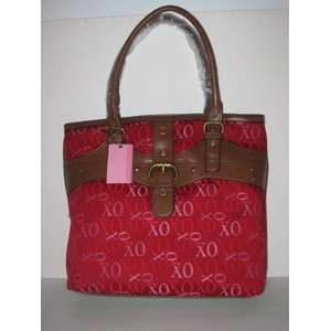  VALENTINE XOXO Villagio Red Large Handbag Purse 