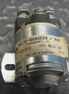 48VDC coil solenoid relay White Rodgers/RBM 124 120111  