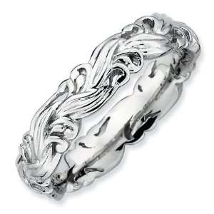  Scroll Stackable Ring   Size 7 Jewelry