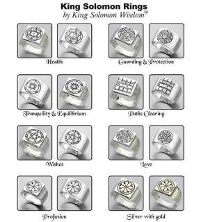 King Solomons Seal 925 Silver Protection Judaica Ring  