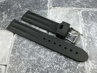 20mm HQ Soft Rubber Diver Strap Band for OMEGA Black 20  