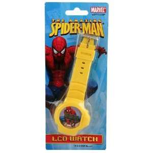  Spiderman LCD Watch   Yellow 