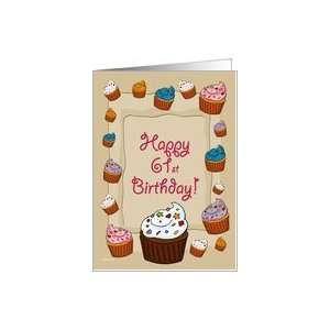  61st Birthday Cupcakes Card Toys & Games