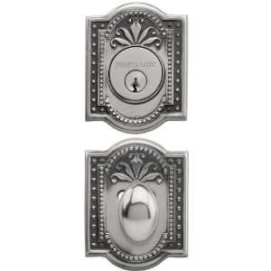  Meadows Style Single Cylinder Deadbolt in Antique Pewter 