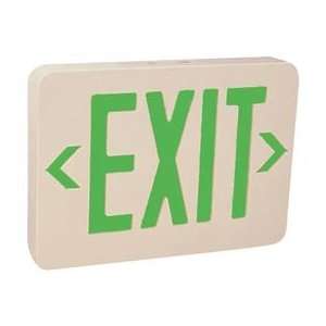   Thermoplastic Exit Sign   Green LedS Self Powered 