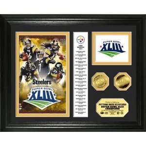  Pittsburgh Steelers Super Bowl XLIII Champions 24KT Gold 