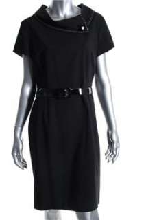   ASL NEW Petite Versatile Dress Black BHFO Embellished 12P  