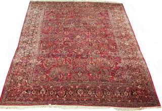 RRA 10x13 Persian Rug Sarouk Carpet Red Rug 13642  