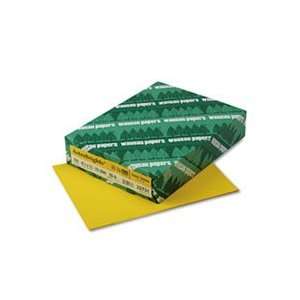 Astrobrights Colored Card Stock, 65 lbs., 8 1/2 x 11, Solar Yellow, 25