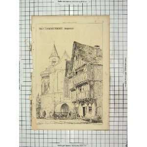  Architecture 1869 Half Timbered Houses Bacharach
