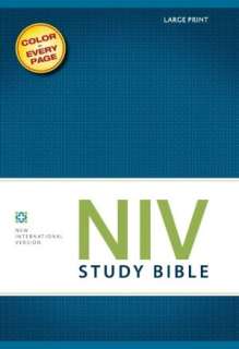   NIV Study Bible, Large Print by Zondervan  Hardcover