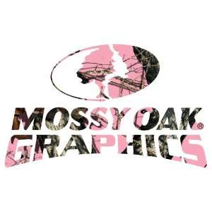   13007 BUP S Break Up Pink 7 x 4.5 Camo Mossy Oak Graphics Logo Decal