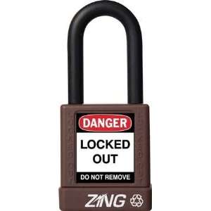  ZING 7044 Padlock,Lockout,RecycLock,KD,Brown