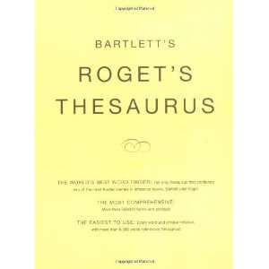   Rogets Thesaurus [Paperback] Peter Roget John Bartlett Books