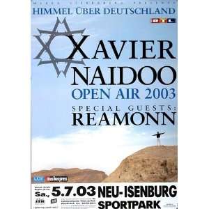Xavier Naidoo   Himmel über Deutschland 2003   CONCERT   POSTER from 