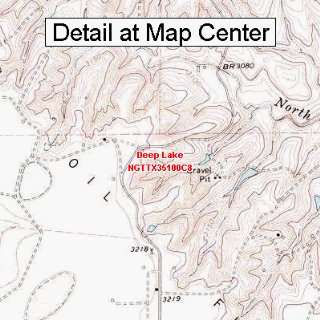  USGS Topographic Quadrangle Map   Deep Lake, Texas (Folded 