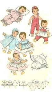 VINTAGE 16 TINY TEARS DOLL CLOTHES PATTERN 3669  