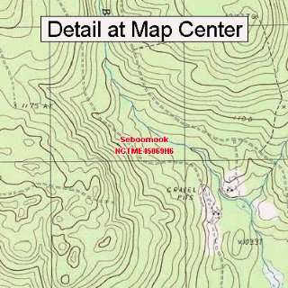  USGS Topographic Quadrangle Map   Seboomook, Maine (Folded 