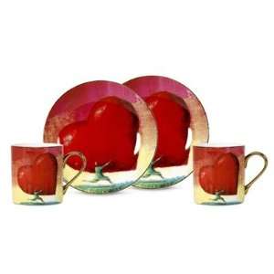  PS Collection PS 7202 All Heart Espresso Cup and Saucer 