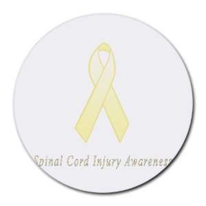 Spinal Cord Injury Awareness Ribbon Round Mouse Pad