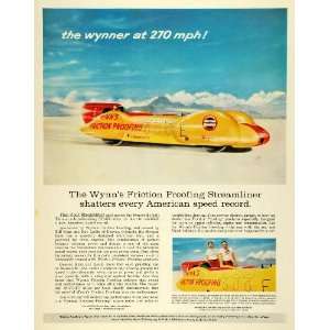  1957 Ad Wynn Oil Co Wynns Friction Proofing 777 Steamer 