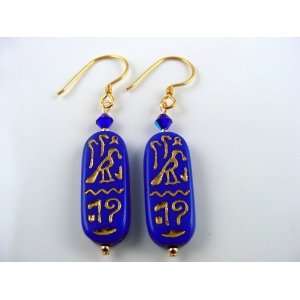  Miss Tut Earrings (Electric Blue) Jewelry