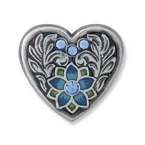   Blue Milan Heart Screwback Concho 7996 02 Arts, Crafts & Sewing